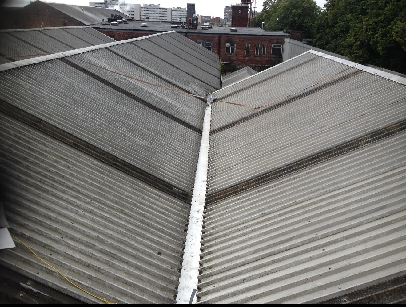 Industrial gutter lining Scotland commercial roof gutter refurbishment